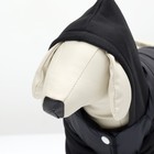 Куртка для собак «Спорт» с капюшоном, размер M, чёрная - Фото 7