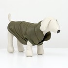 Куртка для собак "Прятки", размер L  (ДС 35, ОГ 45, ОШ 35 см), зелёная - фото 298777432
