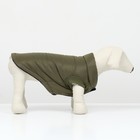 Куртка для собак "Прятки", размер L  (ДС 35, ОГ 45, ОШ 35 см), зелёная - фото 7002724