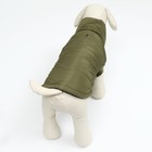 Куртка для собак "Прятки", размер L  (ДС 35, ОГ 45, ОШ 35 см), зелёная - фото 7002725