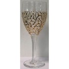 Набор рюмок для вина Nicolette, декор золотой мрамор, 6 шт., 270 мл - фото 294264183