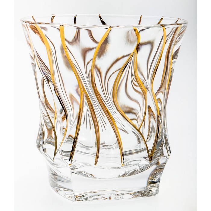 Набор стаканов для виски Bamboo, декор золотые линии, 6 шт., 300 мл