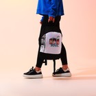 Рюкзак школьный текстильный «Аниме», 46х30х10 см, вертикальный карман, цвет чёрный, белый - Фото 10