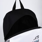 Рюкзак школьный текстильный «Аниме», 46х30х10 см, вертикальный карман, цвет чёрный, белый - Фото 6