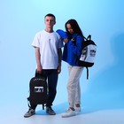 Рюкзак школьный текстильный «Аниме», 46х30х10 см, вертикальный карман, цвет чёрный, белый - Фото 9