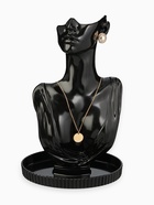 Бюст для украшений QF, 21×13.5×33 см, чёрный - Фото 1