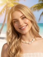 Чокер «Морская звезда», белый в золоте, 42 см - Фото 2