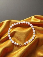 Колье «Перламутр» звёзды, белое в золоте, 41 см 9604015 - фото 16909278