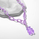 Кулон «Мишка» мармеладный, цвет фиолетовый, 40 см - Фото 2