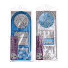 Линейка-трафарет пластиковая, для черчения фигур, с транспортиром - Фото 4