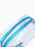 Косметичка на молнии для бассейна, маленькая, с ручкой, с принтом, голубая - Фото 3