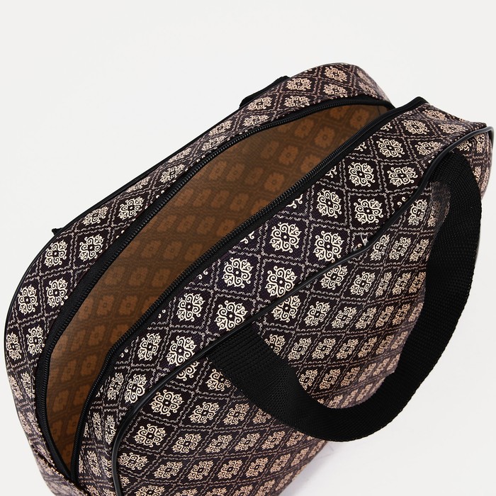 Косметичка на молнии, цвет коричневый 37225