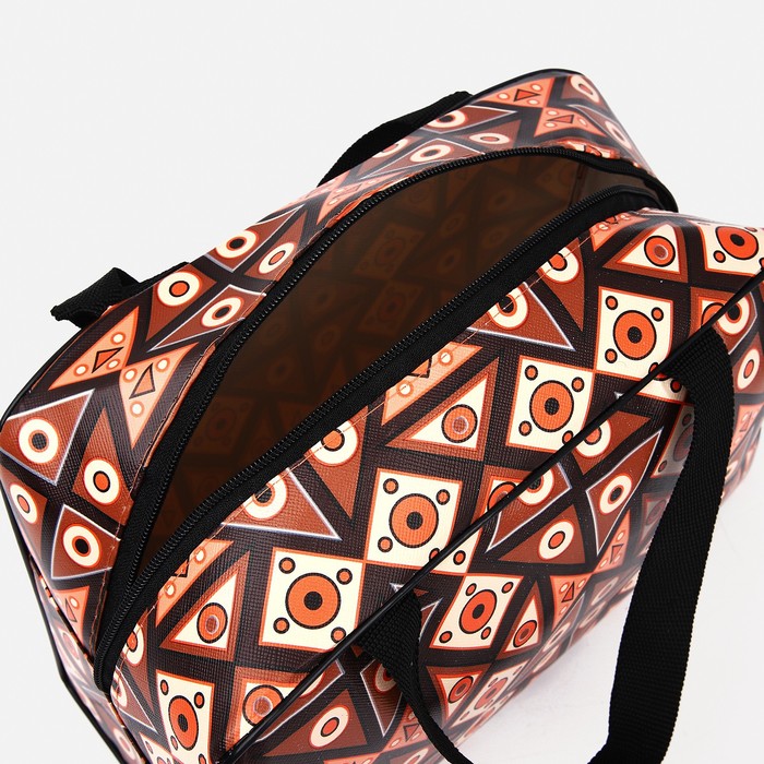 Косметичка на молнии, цвет коричневый 37227