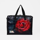 Сумка хозяйственная на молнии, цвет чёрный - Фото 2