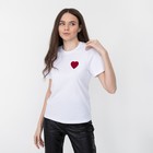 Термоаппликация «Сердце мягкое», 8 × 8 см, цвет красный - фото 7003401