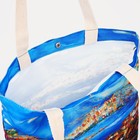 Шопер на кнопке, цвет синий/разноцветный - фото 24250820