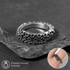 Кольцо «Щупальца», цвет чернёное серебро, безразмерное - фото 24065297