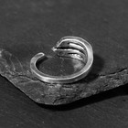 Кольцо «Рука», цвет чернёное серебро, безразмерное - фото 9817625