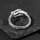 Кольцо «Перстень» коготь дракона, цвет чернёное серебро, безразмерное - Фото 3