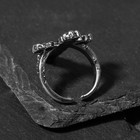 Кольцо «Перстень» крест, цвет чернёное серебро, безразмерное - Фото 2