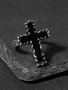 Кольцо «Перстень» крест, цвет чернёное серебро, безразмерное - Фото 4