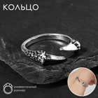 Кольцо «Перстень» когти, цвет чернёное серебро, безразмерное - фото 7003440
