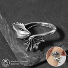 Кольцо «Перстень» крылатый дракон, цвет чернёное серебро, безразмерное - фото 12176341