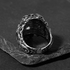Кольцо «Перстень» череп с символикой, цвет чернёное серебро, безразмерное - Фото 2