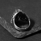 Кольцо «Перстень» дракон с красными глазами, цвет красный в чернёном серебре, 19 размер - фото 9780957