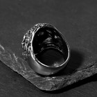 Кольцо «Перстень» череп с красными глазами, цвет красный в чернёном серебре, 20 размер - Фото 2