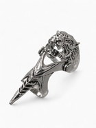 Кольцо «Коготь» тигр, цвет чернёное серебро, 20 размер - Фото 1