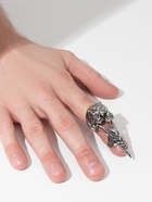 Кольцо «Коготь» тигр, цвет чернёное серебро, 20 размер - Фото 6