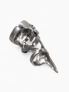 Кольцо «Коготь» череп, цвет чернёное серебро, 20 размер - Фото 3