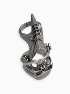 Кольцо «Коготь» череп, цвет чернёное серебро, 20 размер - фото 53948667
