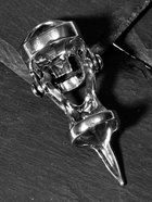 Кольцо «Коготь» череп, цвет чернёное серебро, 20 размер - фото 53948669