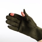 Перчатки женские, безразмерные, без утеплителя, цвет хаки - Фото 3
