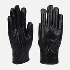 Перчатки мужские, безразмерные, с утеплителем, цвет чёрный - фото 319644326