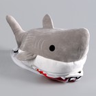 Рюкзак детский плюшевый для мальчика «Акула», 30 х 7 х 20 см - фото 4087019