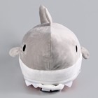 Рюкзак детский плюшевый для мальчика «Акула», 30 х 7 х 20 см - фото 4087020