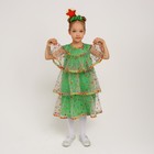 Костюм карнавальный «Ёлочка волшебная», органза, р. 32, рост 110-116 см - Фото 2