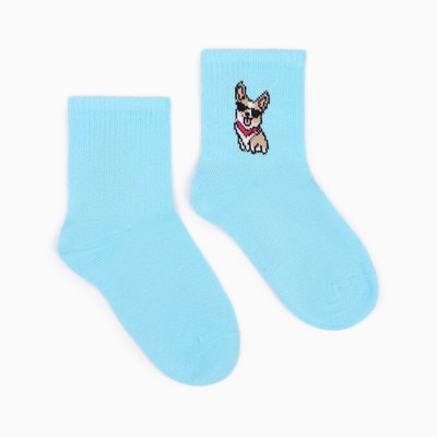 Носки детские, цвет светло-голубой, размер 14-16 (23-26)