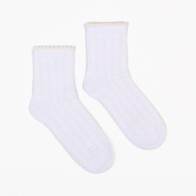 Носки детские, цвет белый, размер 20-22 (31-34)
