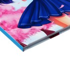 Скетчбук 130 х 210 мм, 40 листов "Аниме девочка", твёрдая обложка с резинкой, выборочный лак, блок 100 г/м2 - Фото 3