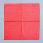 Салфетки бумажные, однотонные, 25х25 см, набор 20 шт., цвет красный - Фото 2