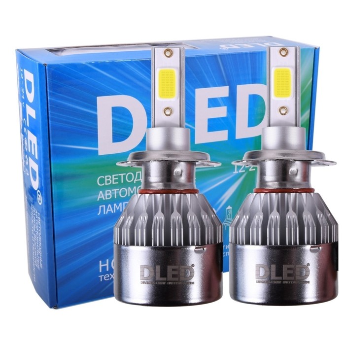 Автомобильная LED лампа DLED H7, C6 Original, 12V, 6500K, в наборе 2 шт