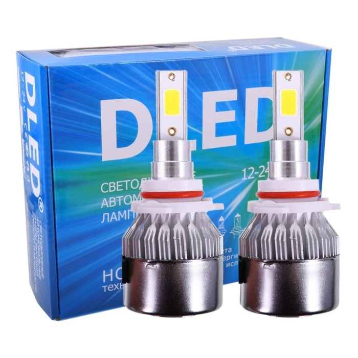 Автомобильная LED лампа DLED HB4 9006, C6 Original, 12V, 6500K, в наборе 2 шт