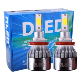 Автомобильная LED лампа DLED H16, C6 Original, 12V, 6500K, в наборе 2 шт