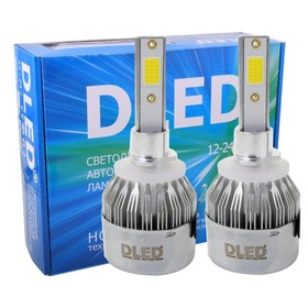 Автомобильная LED лампа DLED H27, C6 Original, 12V, 6500K, в наборе 2 шт 9864827