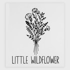 Термотрансфер «Wildflower», 16 × 19 см, цвет чёрный - фото 22397257