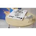 Стол журнальный «Старк софт», 360×360×505 мм, цвет дуб янтарный / белый - Фото 5